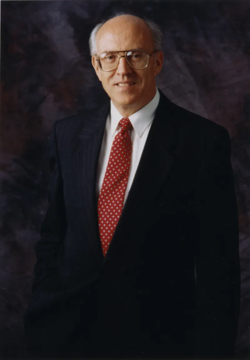 Portait of Mardian J. Blair, a former CEO of Adventist Health System, which is now AdventHealth.