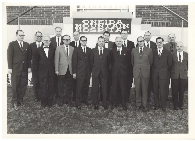 Oneida Mt Hospital , Hospital Board, 1965 A