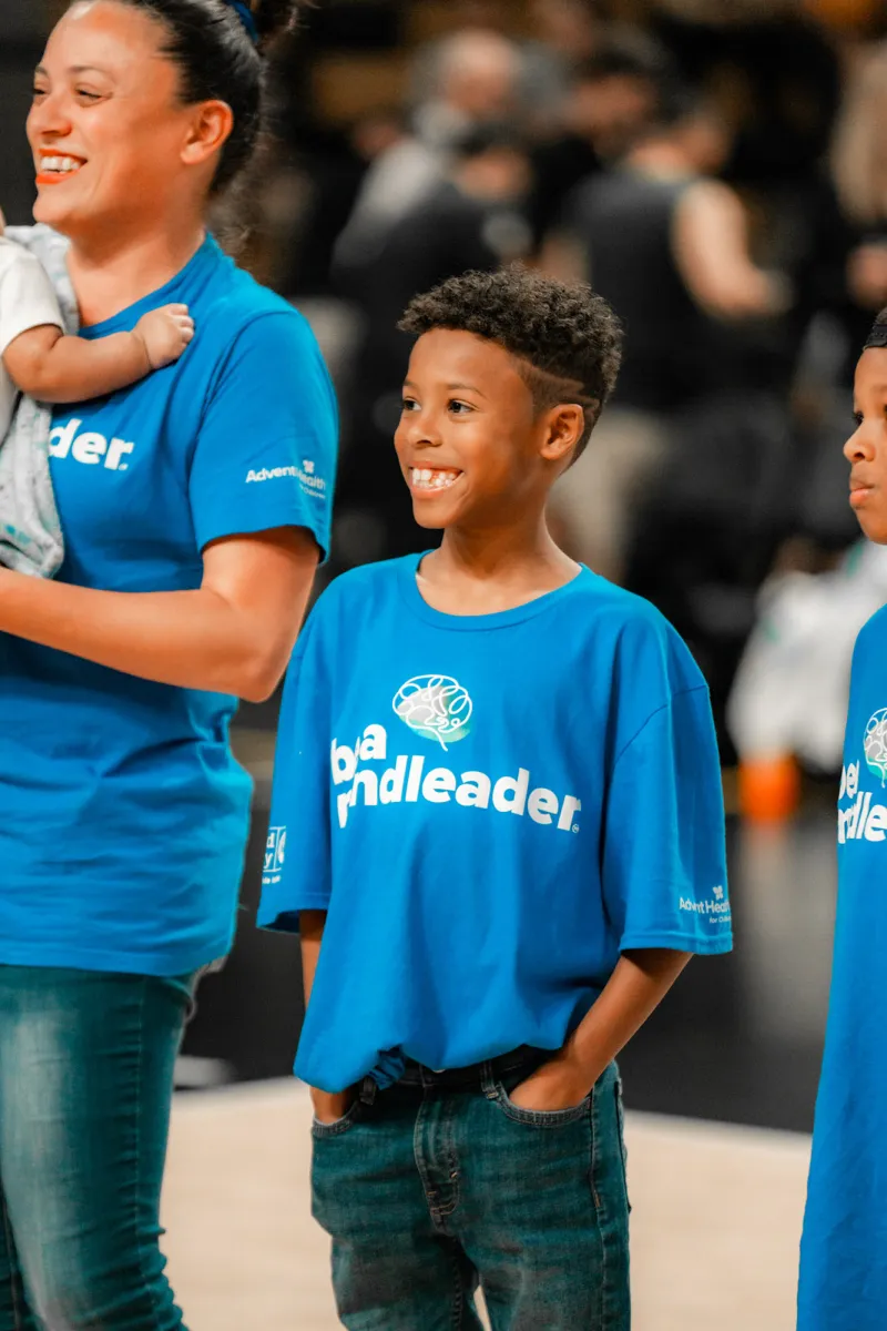 Orlando Valkyries fans on the court