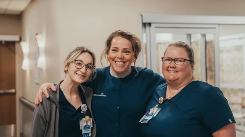ottawa three female nurses wearing green scrubs