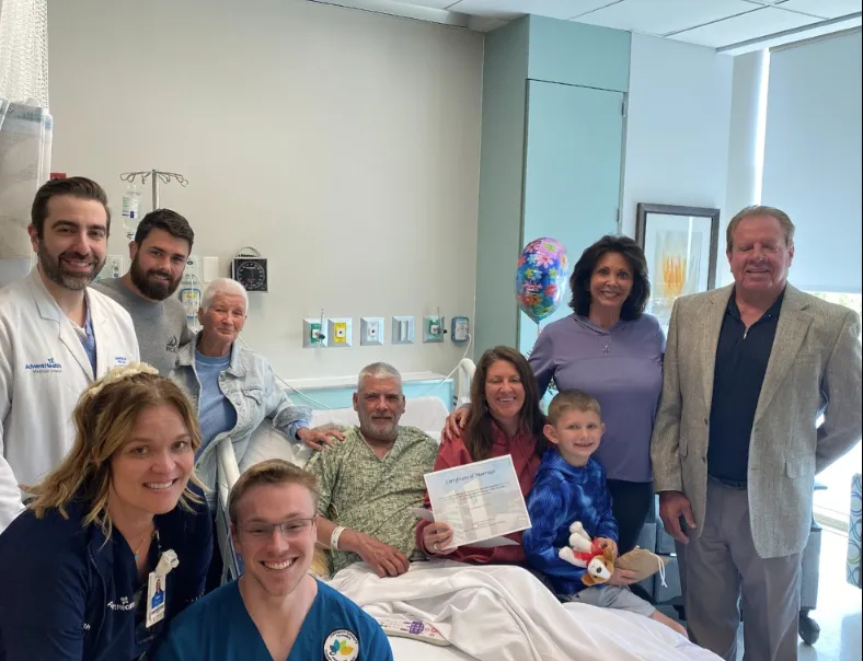 Wedding in a hospital room
