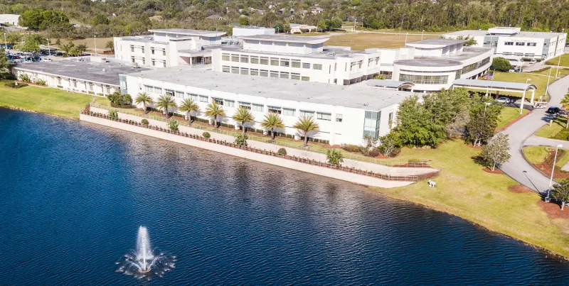 Sebring 2020 Aerial or AdventHealth Sebring Dusk