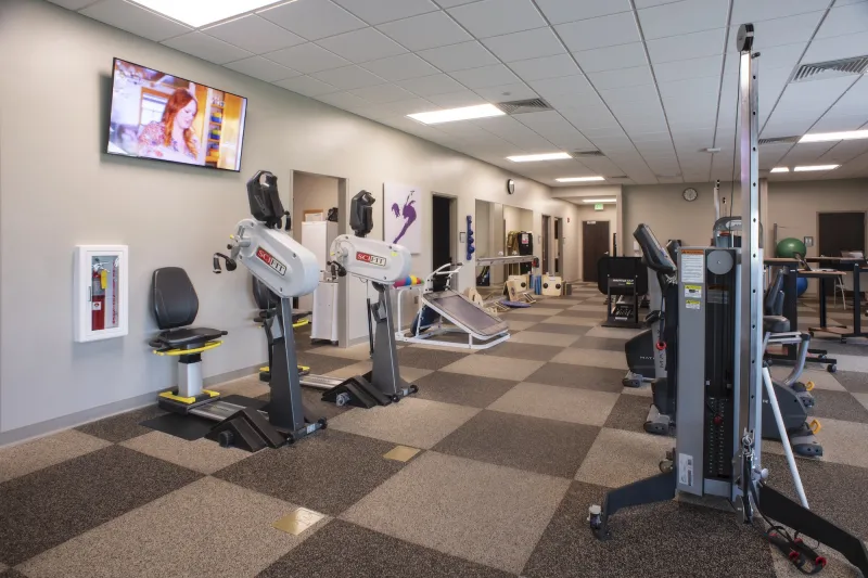 Interior of a room with medical equipment