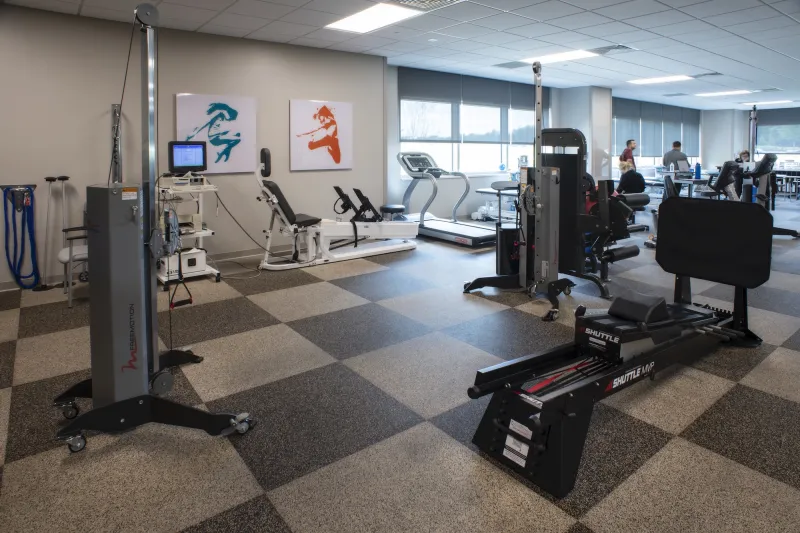 Interior of a room with medical equipment