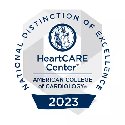 2023 American College of Cardiology HeartCARE™ Center Designation.