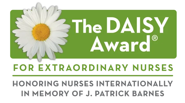 The Daisy Award Logo for Extraordinary Nurses in memory of J Patrick Barnes