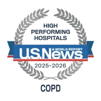 AdventHealth Orlando is recognized by U.S. News & World Report as a high performing hospital.